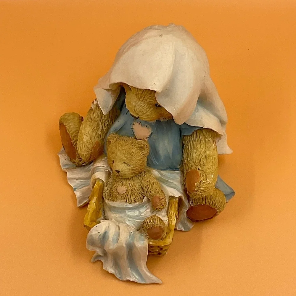 Cherished Teddies Maria and Baby 1992 A Baby Is Gods Gift Of Love Hamilton Gifts